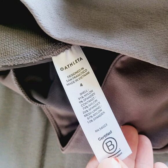 Athleta Headlands Hybrid Cargo Pants Womens Size 4 Brown Stretch Pull On Legging - Picture 6 of 10